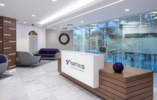 Natixis Office Reception Design Image
